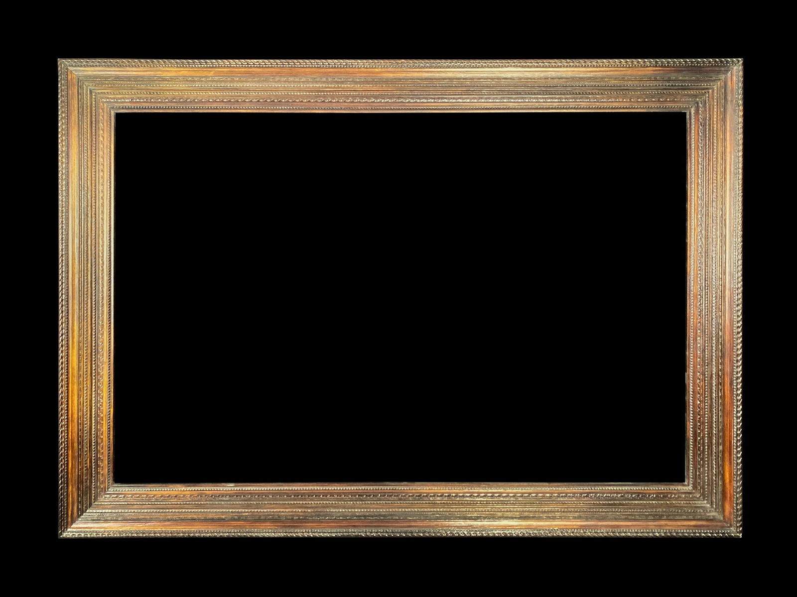 Eli Wilner Frame, Stanford White c. 1900 Style: Eli Wilner Frame, Stanford White Design American c. 1900 Style Frame Carved and stained and reeded wood frame Based on a Stanford White design, American c. 1900 period frame. This is an elegant drawin