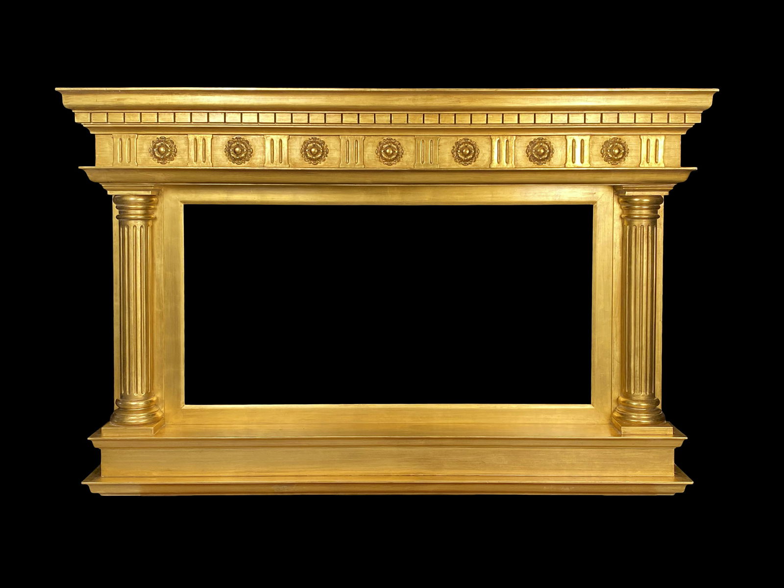 Eli Wilner Frame, Tabernacle Style Ex. Godward: Eli Wilner Frame, English 19th Century Tabernacle Style Frame Ex. Godward Carved and gilded frame Based on an English 19th century Tabernacle style frame. As opposed to mass-produced frames, original