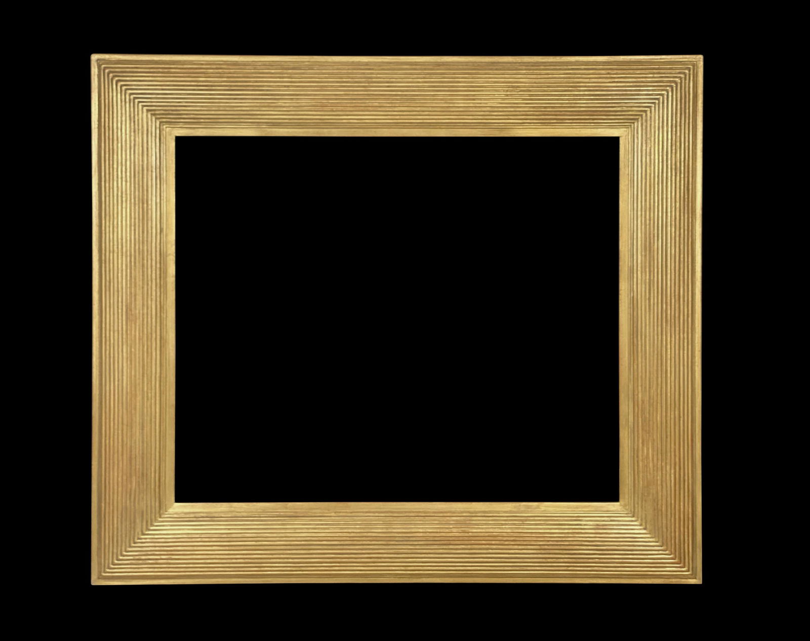 Eli Wilner Frame, 19th Century Style, Ex. Signac: Eli Wilner Frame, European 19th Century Style Frame, Ex. Paul Signac, Maison du Port, Saint-Tropez Shaped and gilded, reeded molding frame Based on a European 19th century period frame. As opposed to