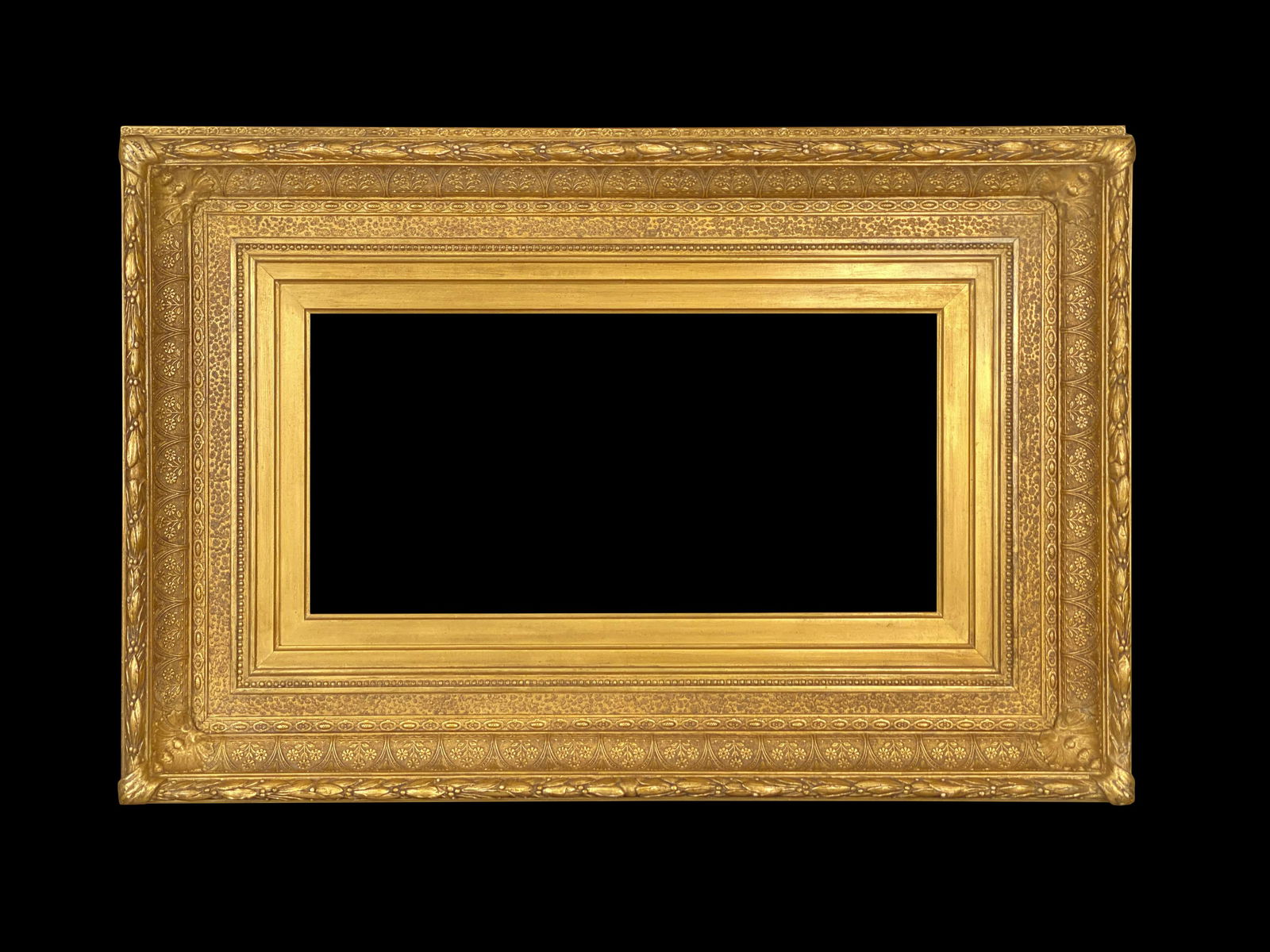 Eli Wilner Frame, American c. 1870 Style: Eli Wilner Frame, American c. 1870 Style Frame Applied ornament and gilded frame Based on an American c.1870 period frame. This frame is appropriate for 19th Century American landscape painters such a
