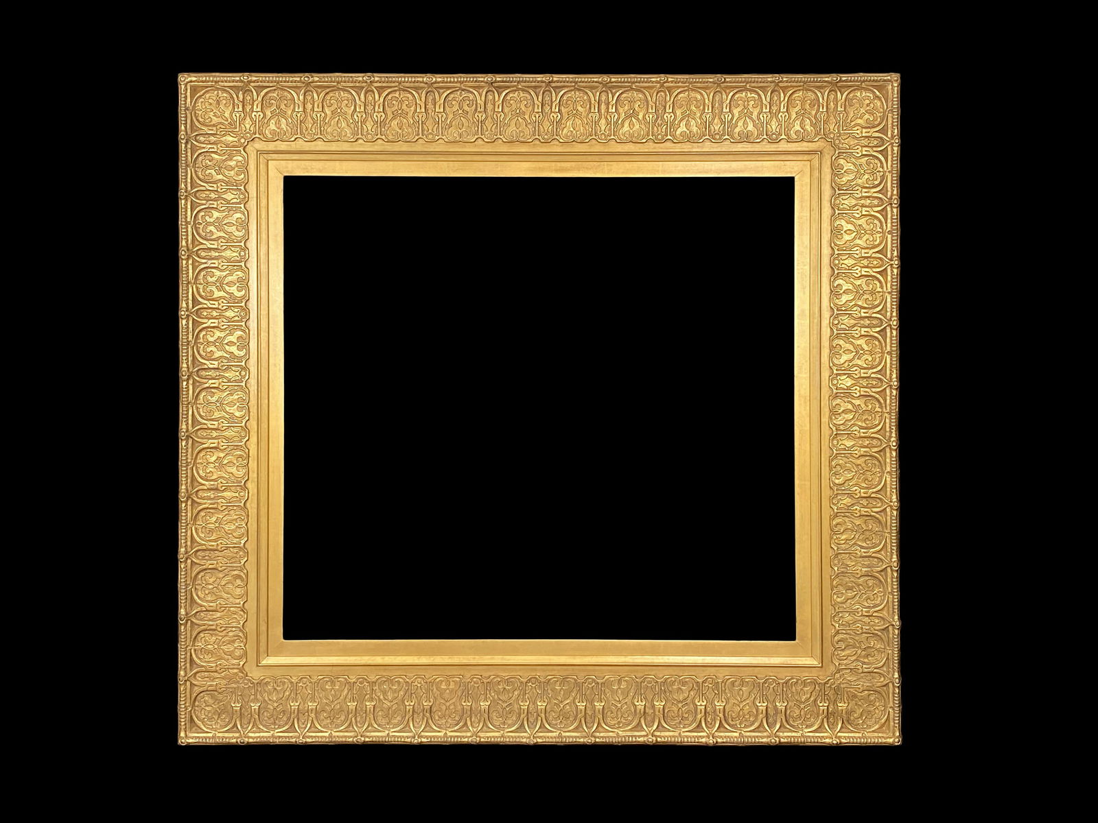 Eli Wilner Frame, 19th c. Orientalist Style: Eli Wilner Frame, 19th Century Orientalist Style Frame Applied ornament and gilded frame Based on a 19th century Orientalist style frame. A similar frame was created by Wilner for a painting by Addiso