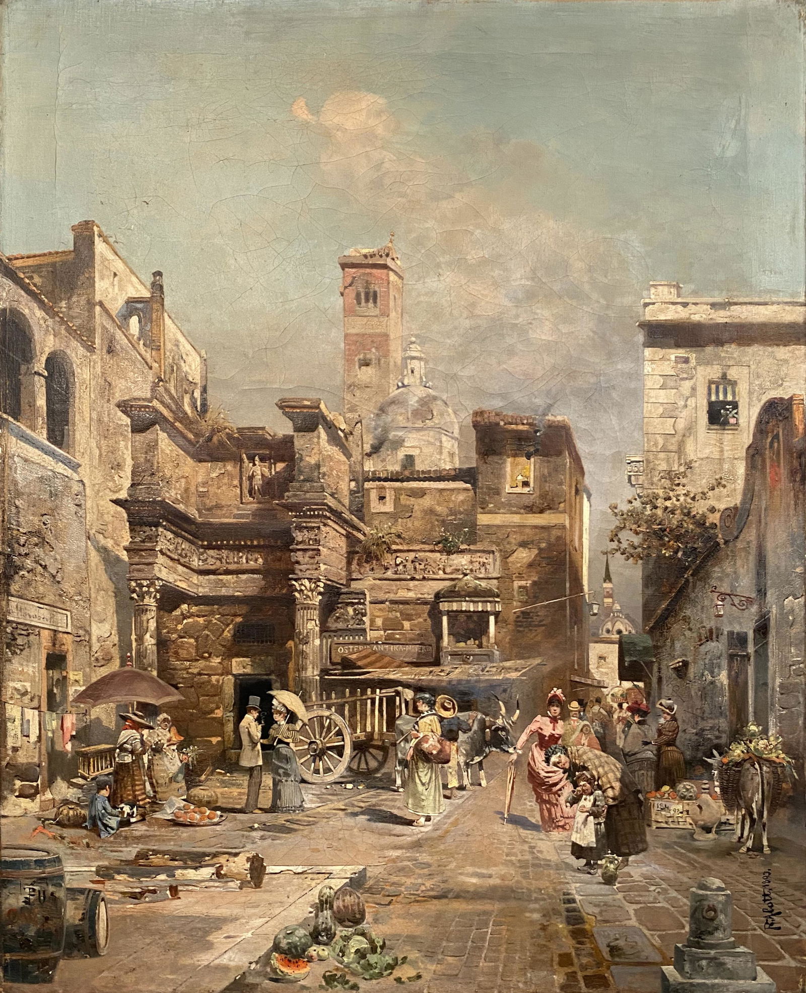 Robert Alott, A Roman Street Scene (1 of 5)