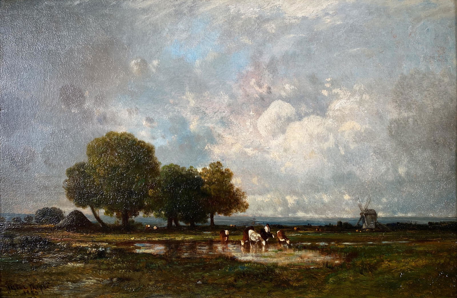 Leon Victor Dupre, At the Watering Hole (1 of 6)