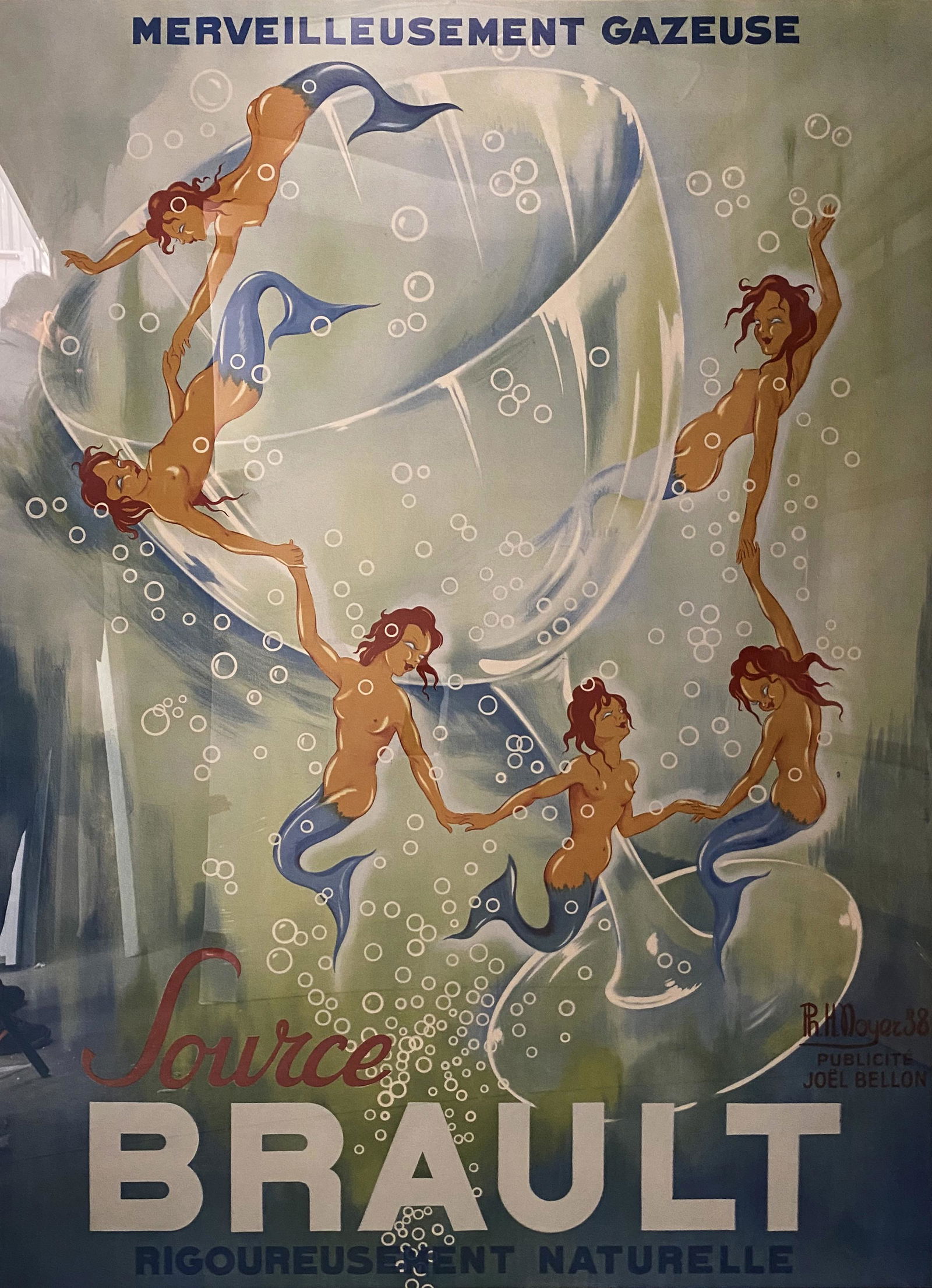 P.H Noyer, Vintage Source Brault Poster, 1938 (1 of 5)