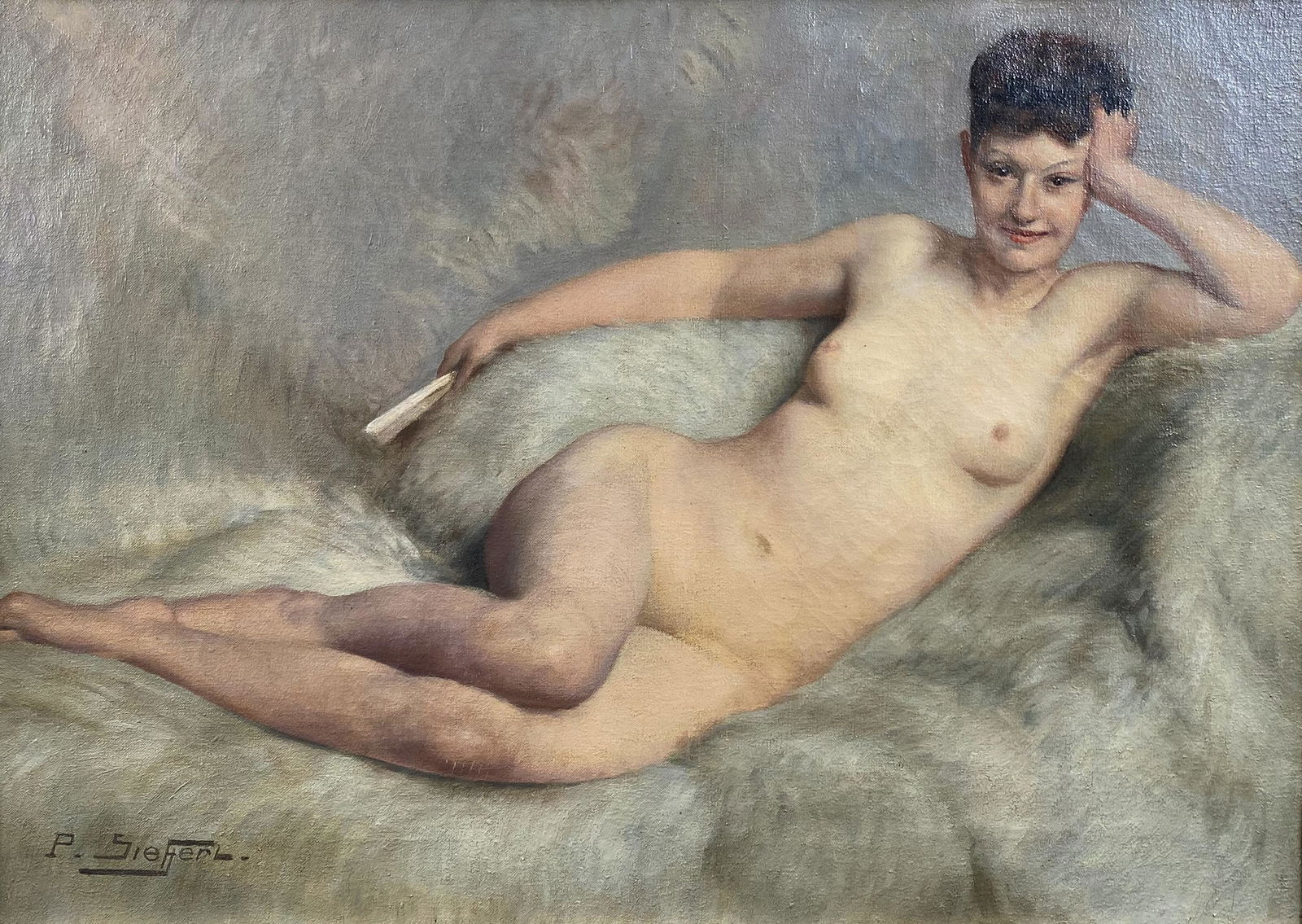 Paul Sieffert, Nu a La Fourure Blanche (1 of 7)