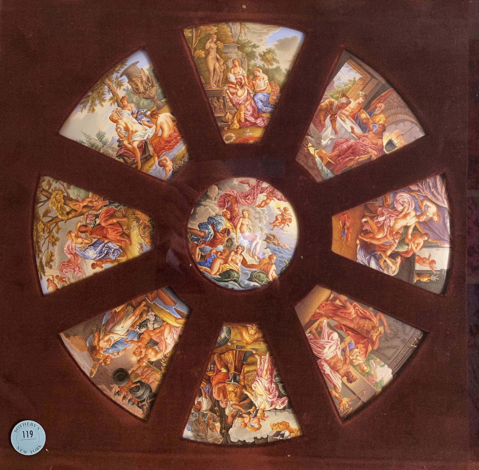 Nine Viennese Enamel Plaques (1880) (1 of 6)