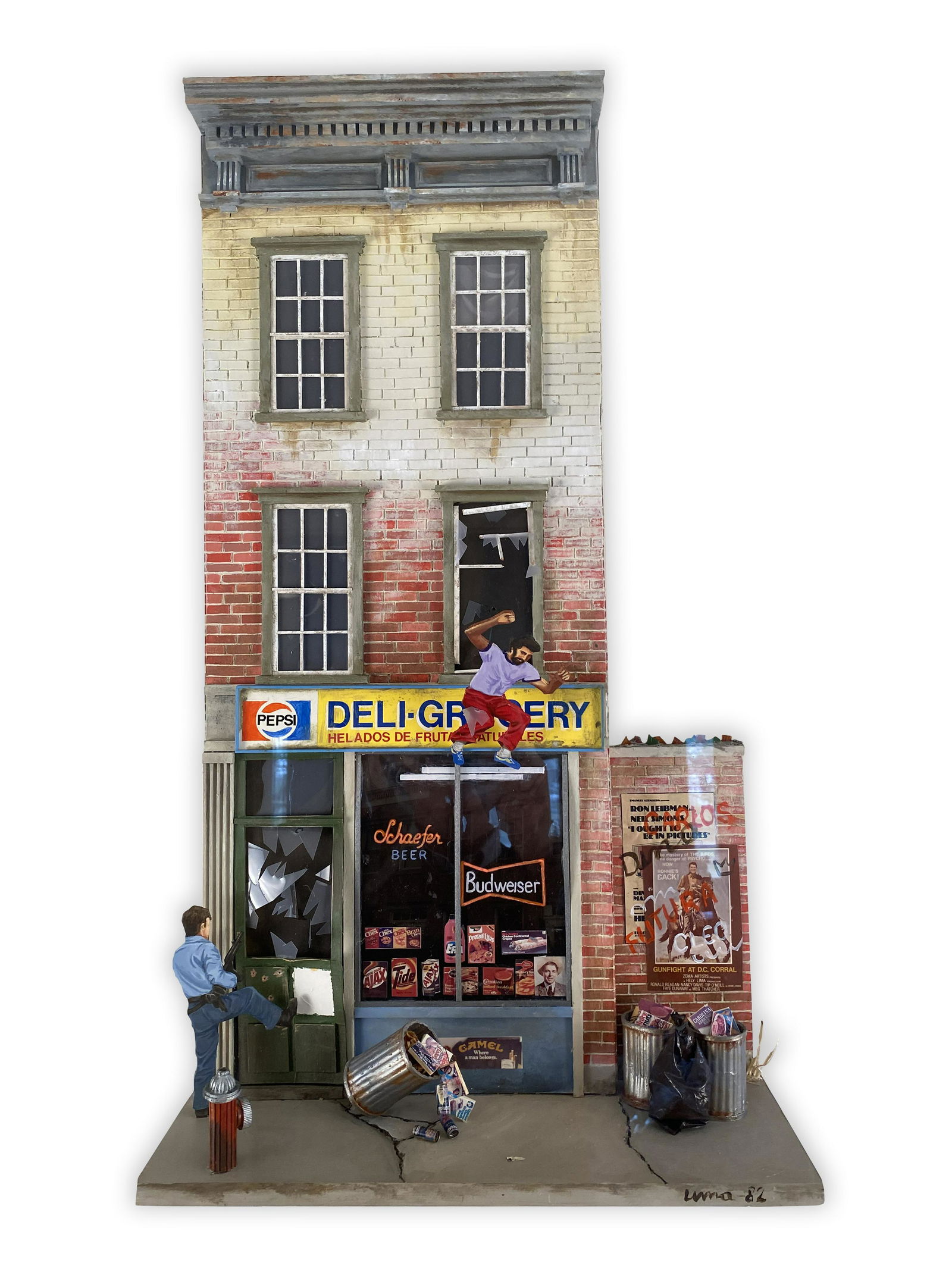 20th Century, Diorama of City Street Scene (1 of 7)