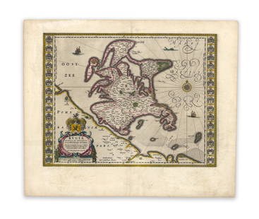 Blaeu, Guiljelmus. Rugia Insula ac Ducatus: Blaeu, Guiljelmus Rugia Insula ac Ducatus 1642 Copperplate engraving; outline coloured Printed area: 49.6 x 38.1 cm; 19.5 x 14.9 in Very detailed and attractive map of the island of Rugen in the