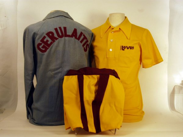 Vitas Gerulaitis Indiana Love WTT Jacket, Shirt an: Vitas Gerulaitis' Indiana Love World Team tennis shirt and shorts, and jacket, all worn by Vitas in the 1970s.