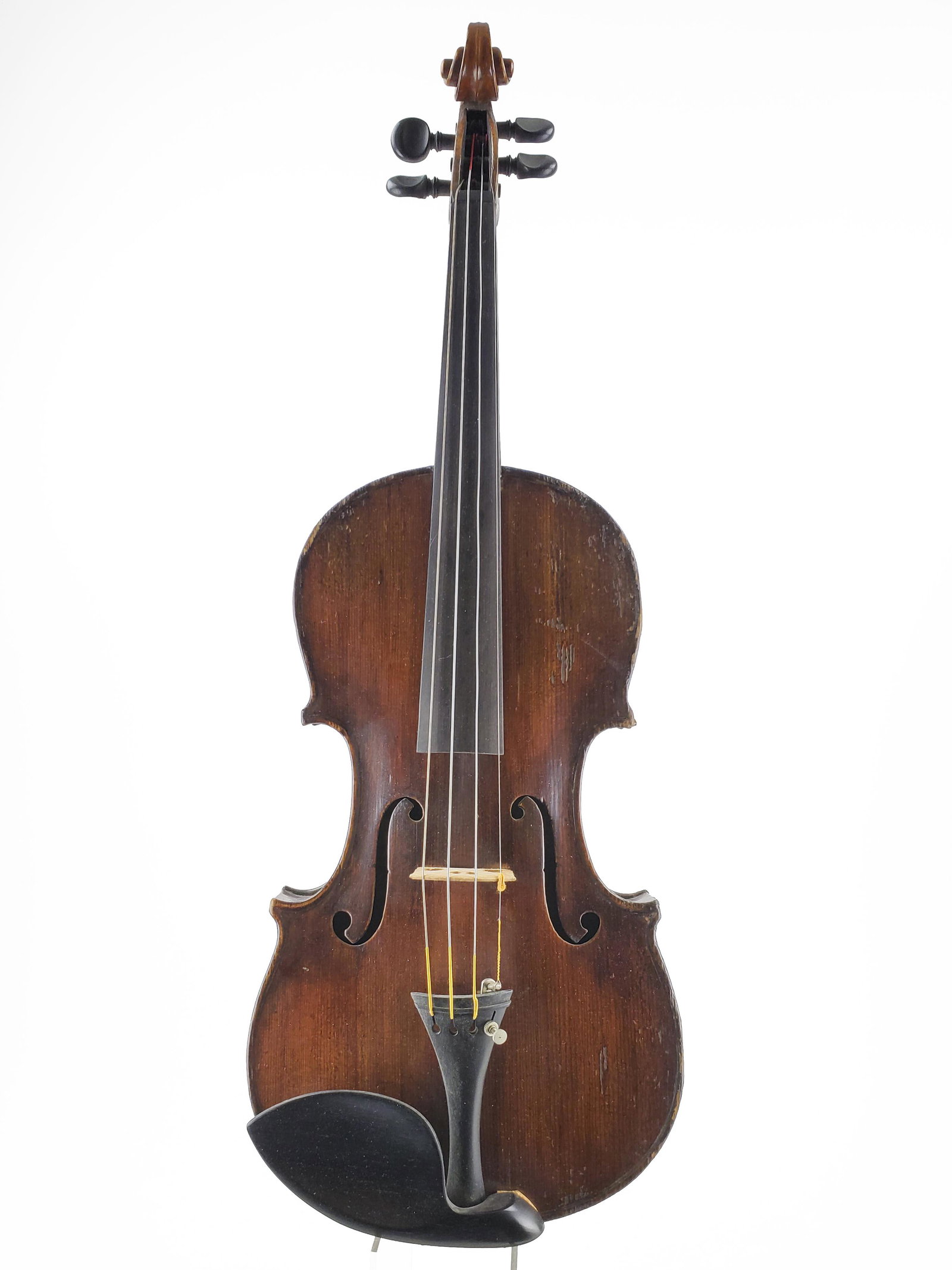 Violin Bearing Fictitious "Vuillame" Label: Violin Bearing Fictitious "Vuillame" Label Saddle cracks repaired on the top. LOB 36.3cm. The Meisel Collection. This instrument is being sold from The Meisel Collection assembled over a period of for