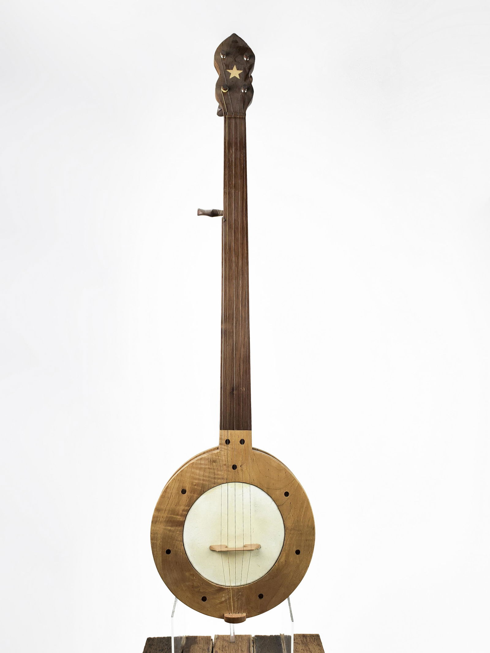 Clifford H. Glenn Fretless Banjo, c. 1984 (1 of 5)