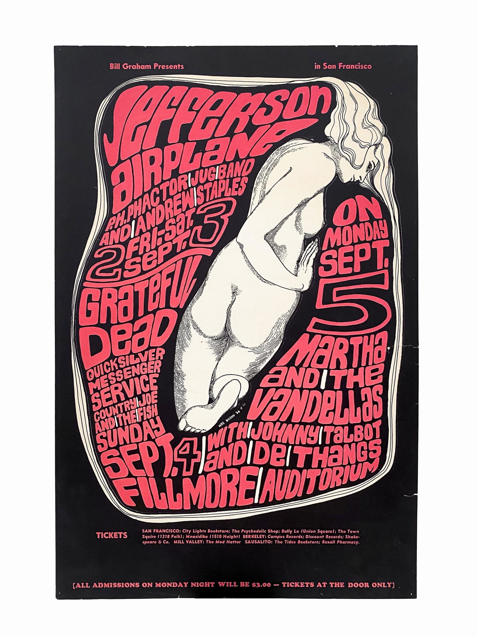 Jefferson Airplane, Grateful Dead Poster (1 of 4)