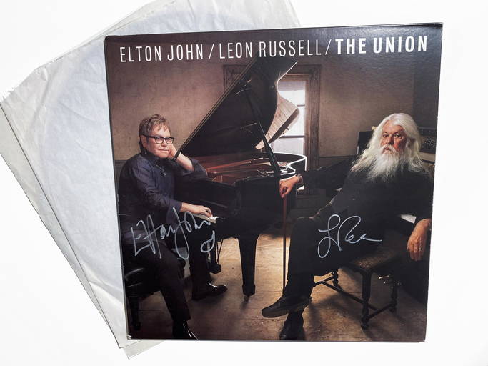 Elton John & Leon Russell Signed "the Union" Album