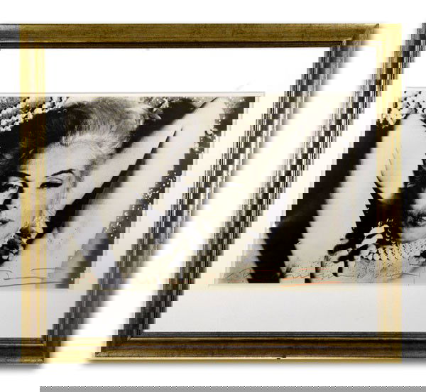 Bert Stern Signed Vintage Silver Work-Print of Marilyn : A one-of-a-kind black and white silver print photograph of Marilyn Monroe taken by Bert Stern, used by him in the creation of the book "Marilyn Monroe: The Complete Last Sitting", 1982. Signed and sta