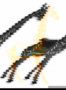 Carousel Giraffe, Charles Looff: Charles Looff. American, Coney Island Style. Charles Looff initiated the Coney Island style of carving in 1876. Although he certainly created his share of horses, his Brooklyn, New York studio