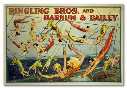 RBB&B, Tent full of Trapeze Artists