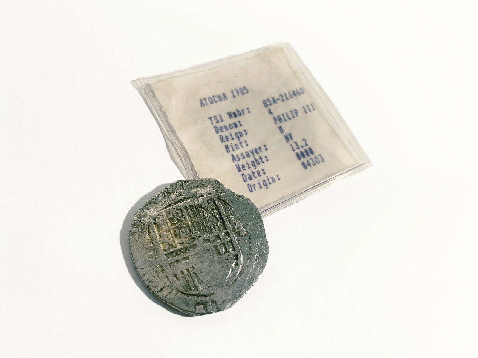 Atocha Silver Coin, 4 Reales (1 of 3)