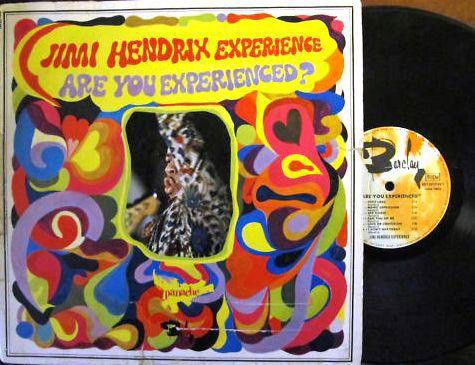 Jimi Hendrix Album Cover "The Jimi Hendrix Experi: A Rare Jimi Hendrix Album Cover "The Jimi Hendrix Experience Axis: Bold as Love", Polydor, 1968, 12 x 12 inches