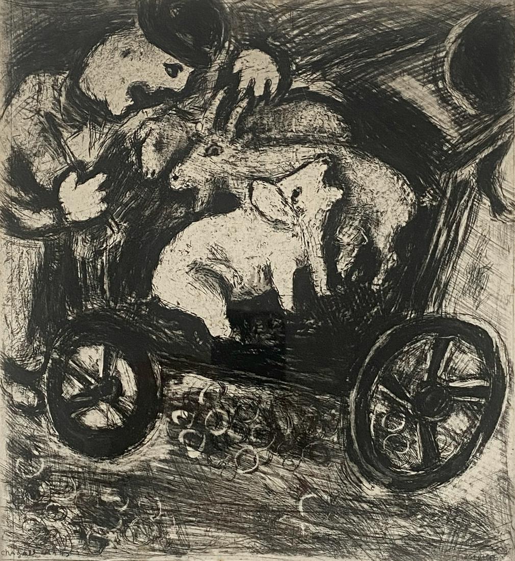 Marc Chagall Etching from “Fables de la Fontaine” (1 of 4)