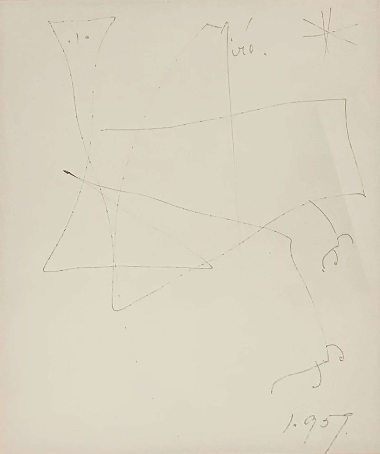 Joan Miro Pencil Drawing (1 of 4)