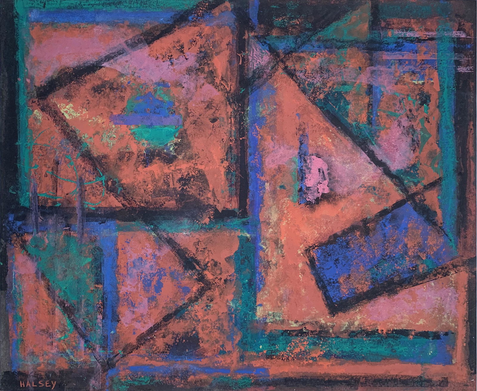 William Melton Halsey, Cubist Gouache (1 of 3)