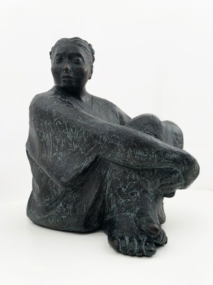 Armando Amaya “Seated Woman” Bronze (1 of 12)