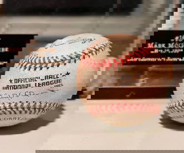 Mark McGwire 16th Home Run Baseball: Mark McGwire 16th Home Run Baseball On May 16th, 1998, the Cardinals played the Marlins at Busch Stadium in St. Louis, Missouri. The Cardinals were down 3 to 1 in the fourth inning when Livian Hernand