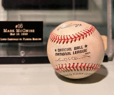 Mark McGwire 16th Home Run Baseball: Mark McGwire 16th Home Run Baseball On May 16th, 1998, the Cardinals played the Marlins at Busch Stadium in St. Louis, Missouri. The Cardinals were down 3 to 1 in the fourth inning when Livian