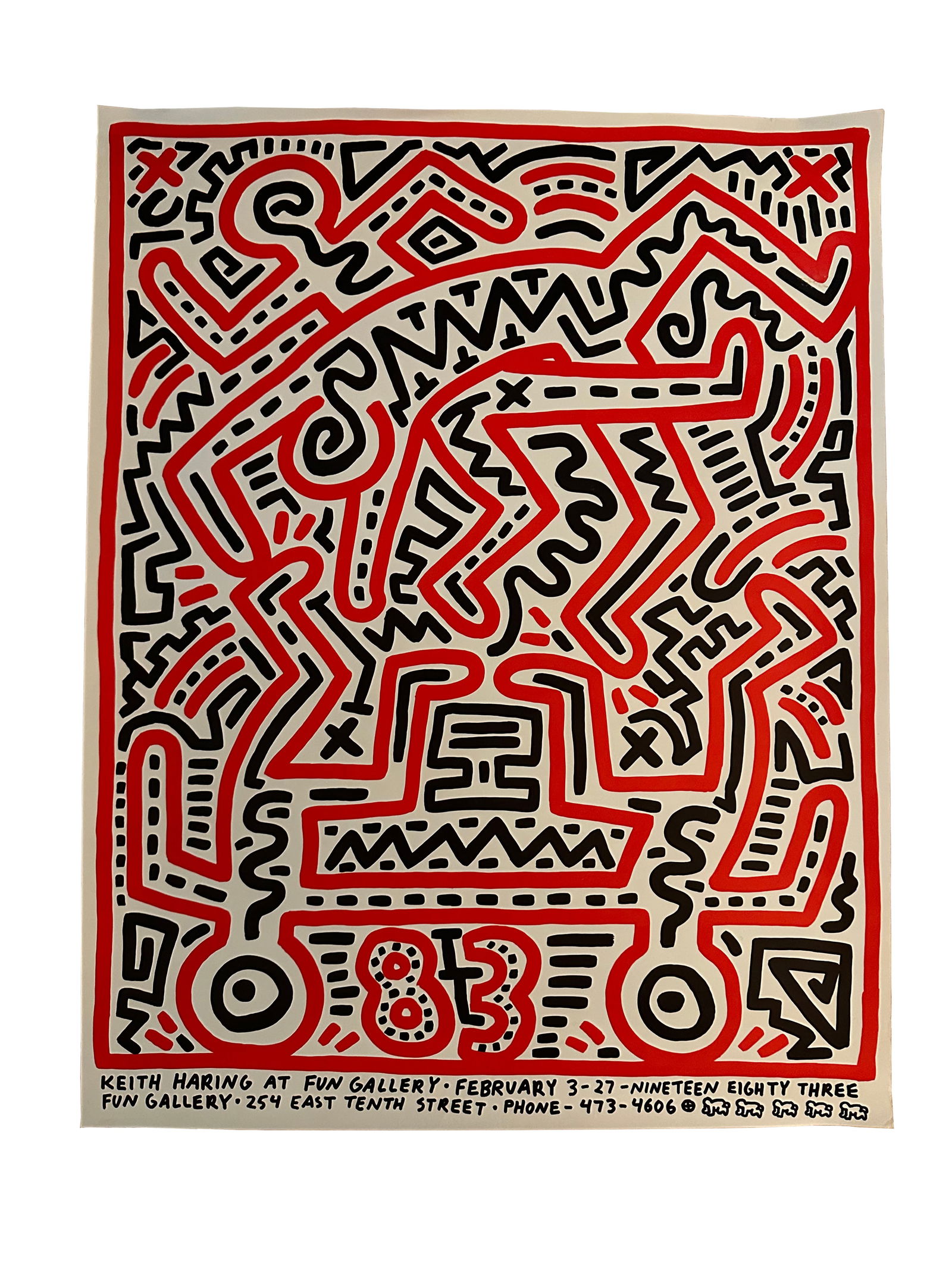 Keith Haring Original Fun Gallery Poster (1 of 3)