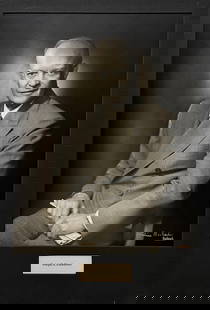President Dwight D. Eisenhower, Bachrach Portrait: Black & White Vintage photographic print, signed Fabian Bachrach, Gold Stamp "Bachrach", Matted, 13" x 11" The Bachrach Photographic Studio In the genre of Portrait Photography, no name rivals that