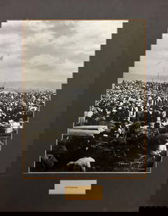 Gettysburg, Bachrach Photograph: Vintage Black & White print Circa 1940 ( Fabian Bachrach, Gold Stamp "Bachrach"), Matted, 13.5" x 10.25" The Bachrach Photographic Studio In the genre of Portrait Photography, no name rivals that