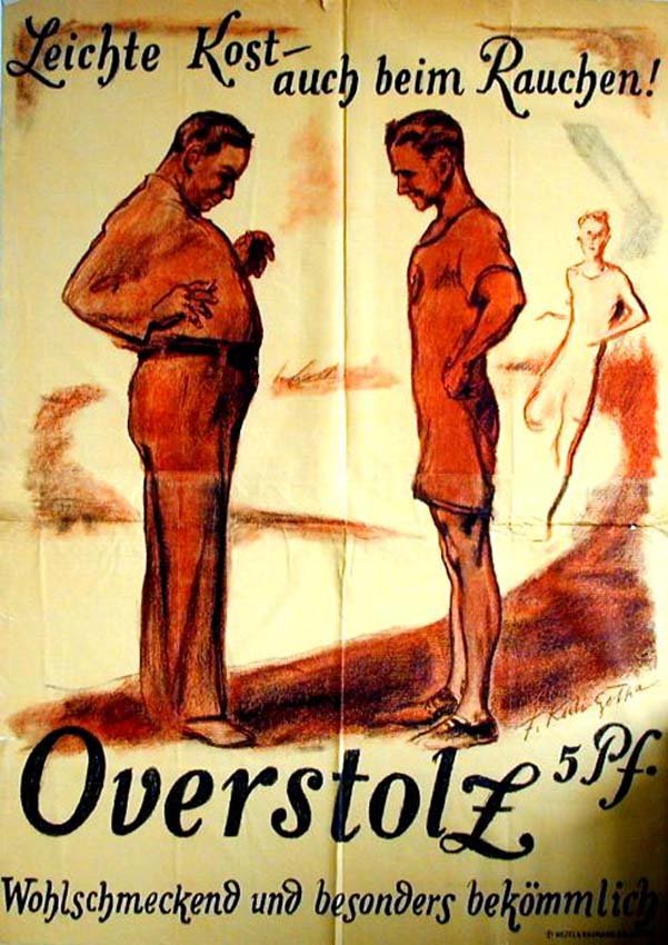 Overstolz: Fritz Koch-Gotha, c. 1925. 66.4 x 46.9 in / 168.7 x 119 cm. Imp. Wezel & Naumann, Leipzig. Cond. A- / P