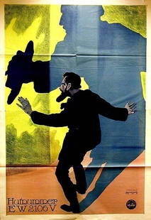 Hutnummer: Vinas, 1910. 85.4 x 58.9 in / 217 x 149.5 cm. Imp. Eckert Dinse & Co., Berlin. Cond. B / P