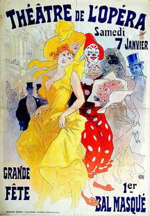Théâtre de L´Opéra: Jules Chéret, 1898. 48.4 x 34.3 in / 123 x 87.2 cm. Imp. Chaix, Paris. Cond. B+ / LB
