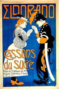 Eldorado: Auguste Jean- Baptiste Roubille, c. 1900. 47.2 x 31.5 in / 120 x 80 cm. Imp. Charles Verneau, Paris. Cond. A- / LB