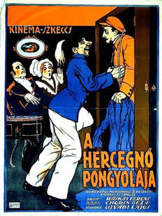 A Hercegnö Pongyolája: Imre Földes, 1914. 49.7 x 37.6 in / 126.3 x 95.5 cm. Imp. Seidner, Budapest. Cond. B- / P