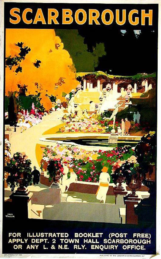 Scarborough: Fred Taylor, c. 1923. 40 x 25.1 in / 101.6 x 63.8 cm. Imp. Ben Johnson & Co., London. Cond. A- / P