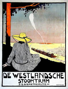 De Westlandsche: Raoul Hynckes, c. 1916. 41.9 x 32 in / 106.5 x 81.4 cm. Cond. B+ / P