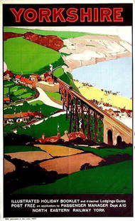 Yorkshire: Fred Taylor, 1920. 40 x 25 in / 101.7 x 63.6 cm. Imp. Ben Johnson & Co., York. Cond. A / P