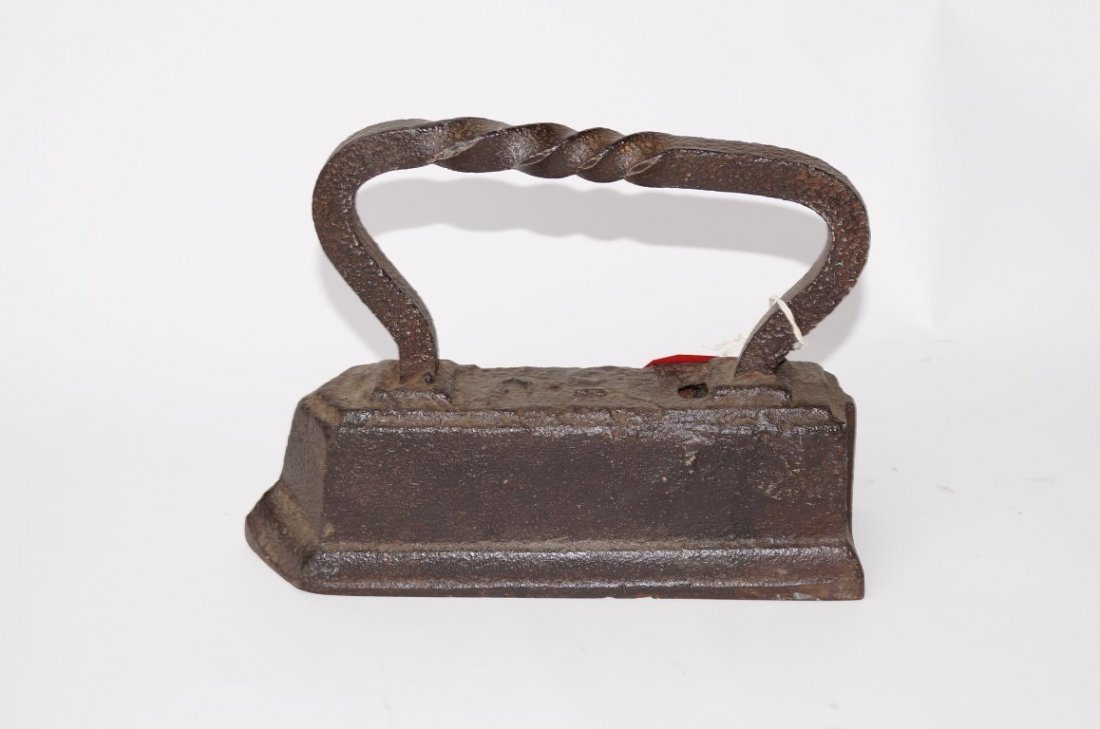 Cast Iron Tailor's Sadiron: From Tombstone. 10 1/2" L.