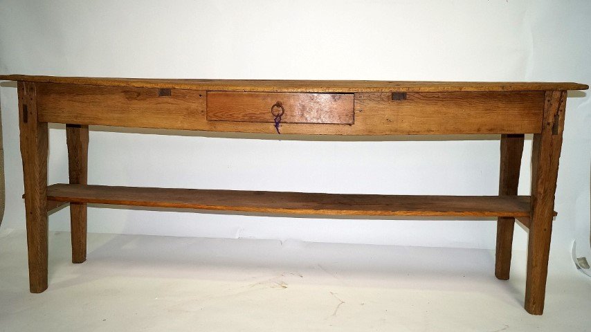 Sofa Table: 77"w. x 16"d. x 32"H.
