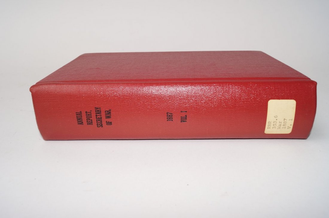 Annual Report Sec'ty of War 1887: Indian Wars, Arizona an New Mexico 1887 U. S. Secretary of War report on the U.S.Army. 866 pages including reports on US posts, Western forts, Indians. Includes reports by Generals Terry, Crook,Gibbon
