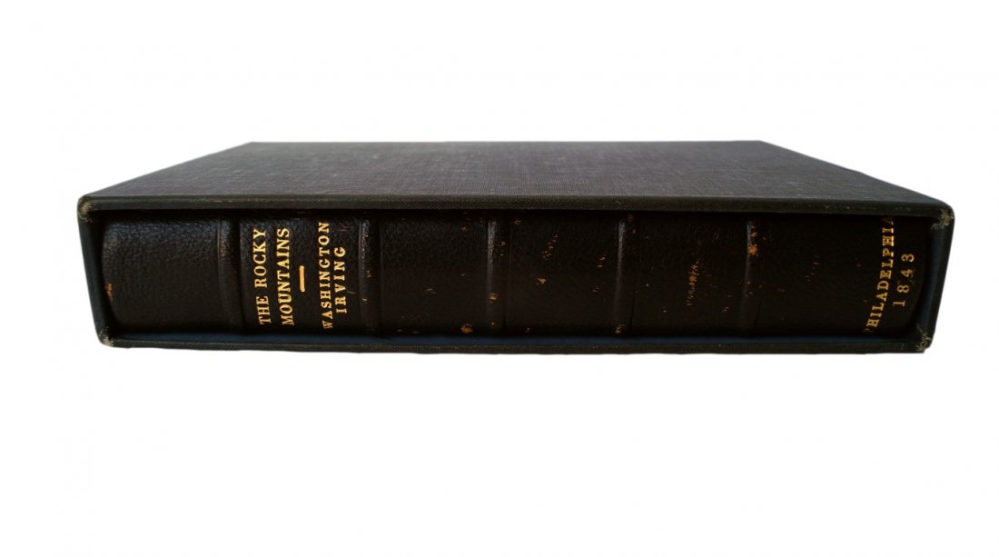 Irving. W. Rocky Mountains 1843: The Rocky Mountains or, Scenes, Incidents and Adventures in the Far West. Digested from the Journal of Captain Boneville of The U.S. Army. Illustrated. With maps. Phil. Lea & Blanchard 1843 In two Vol
