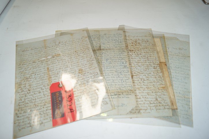 Kentucky Soldier - Mexican War Correspondence: 334. Private Robert Smyth - 4 soldiers letters from Vera Cruz and U.S. Occupied Mexico City from 1847-1848, writing home to his family in Lincoln County, Kentucky. Lengthy and informative letters by t