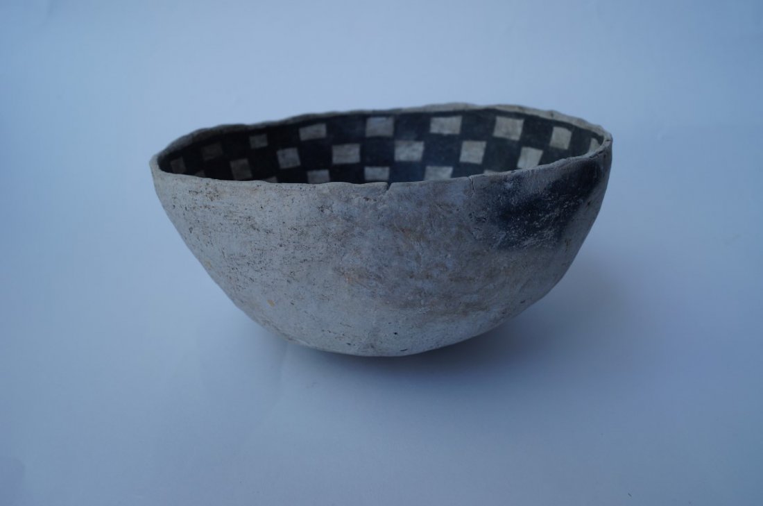 Black on White Bowl C. 1050-1125 A. D.