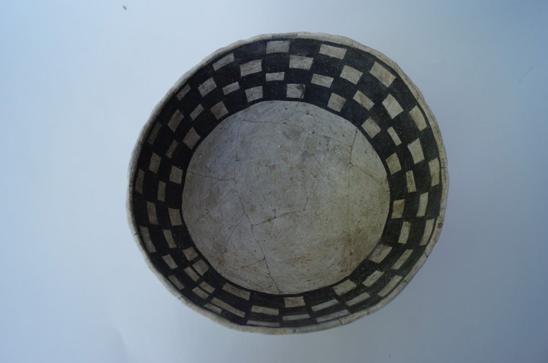 Black on White Bowl C. 1050-1125 A. D. - 2