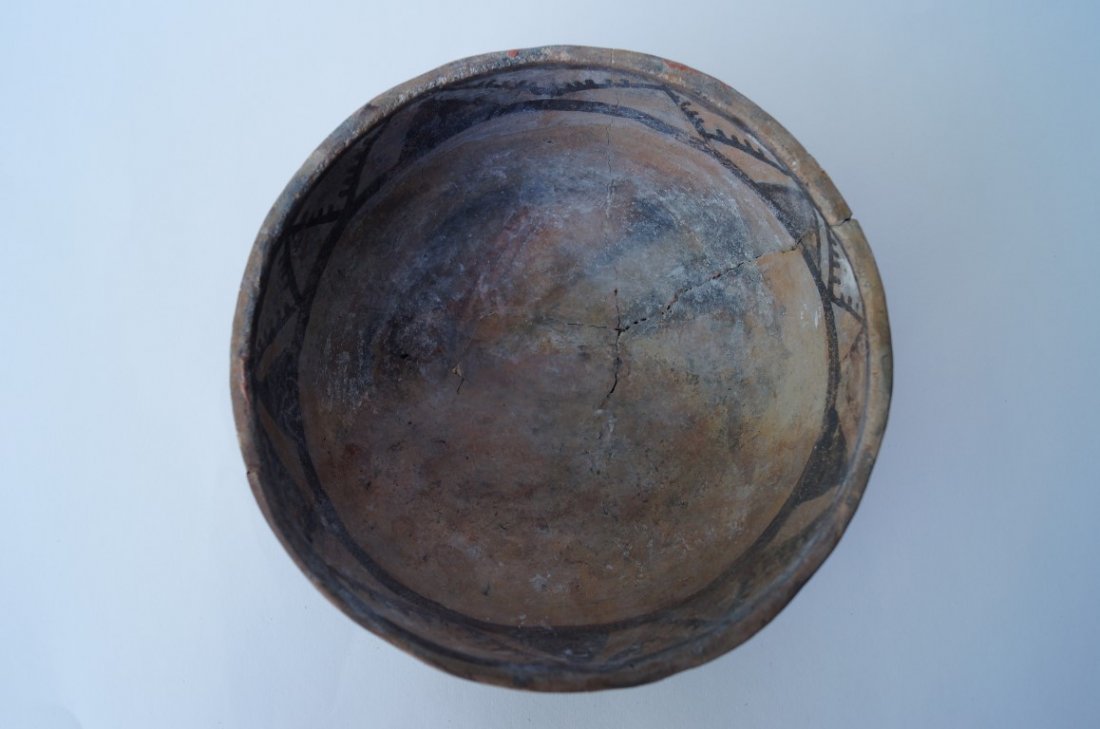 Black on White Bowl C. 1050-1125 A. D. - 6