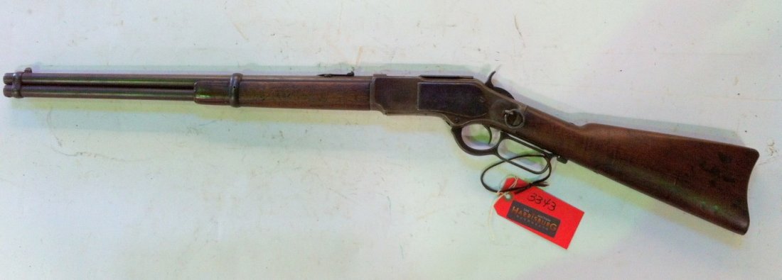 Winchester 1873 Saddle Ring Carbine: Calibre 44 WCF . Good condition.