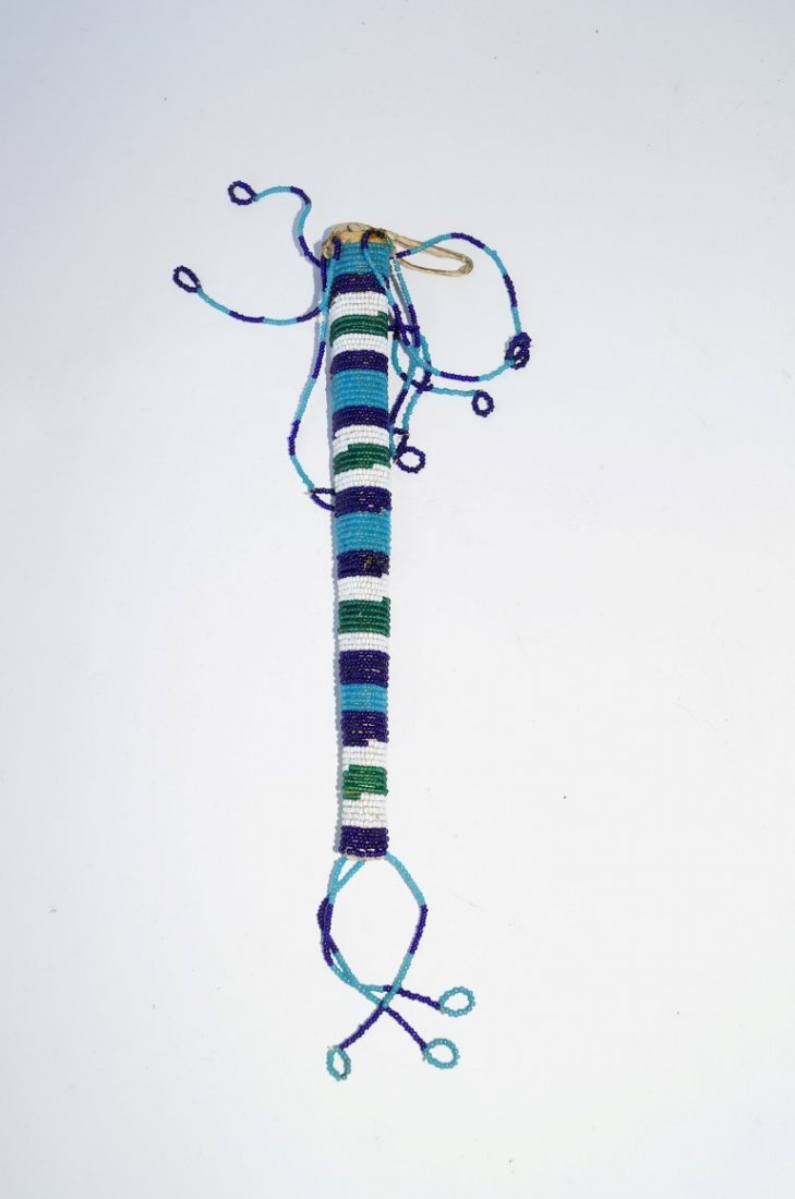 Indian Beaded Awl Case: 7 1/2"L.