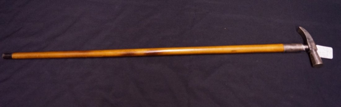 Walking Stick of John Clum Mayor of Tombstone: Engraved To the Miner's Friend Mayor John Clum from the Miners of Tombstone. 34".